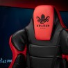 Czerwono-czarny fotel gamingowy Kraken Forkis