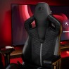 Czarno-szary fotel gamingowy Kraken Apollo