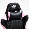 Czarno-różowy fotel gamingowy Kraken Helios