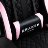 Czarno-różowy fotel gamingowy Kraken Helios