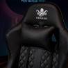 Czarny fotel gamingowy dla dzieci Kraken Helios Kids