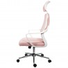 Różowy fotel biurowy Kraken Temida