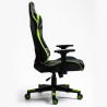Czarno-zielony fotel gamingowy Kraken Helios