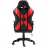 Czarno-czerwony fotel gamingowy Kraken Feyton
