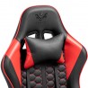 Czarno-czerwony fotel gamingowy Kraken Feyton