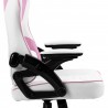 Biało-różowy fotel gamingowy Kraken Feyton