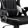 Czarno-biały fotel gamingowy Kraken Feyton