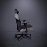 Szaro-czarny fotel biurowy Kraken Keto