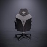Szaro-czarny fotel biurowy Kraken Keto